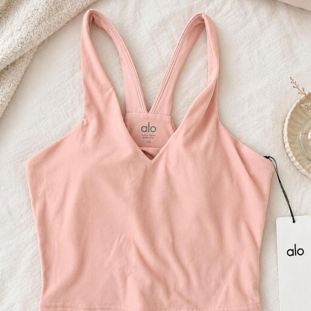 Alo Yoga Airbrush Real Bra Tank – Vintage Pink